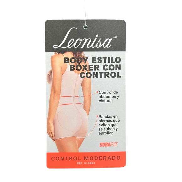 LEONISA Moderate Tummy-Control Durafit Open Bust Body Shaper Black Sz Small NWT - Picture 5 of 12